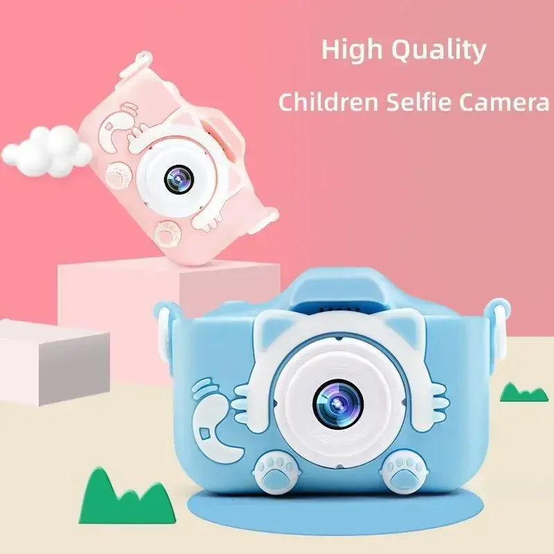 Children Camera Selfie 1080P HD Screen Dual Camera for Kids Outdoor Toys - £11.96 GBP+