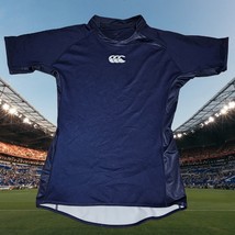 Canterbury of New Zealand Mens Blue CCC Logo Fitted Jersey Shirt Size XL - £21.69 GBP