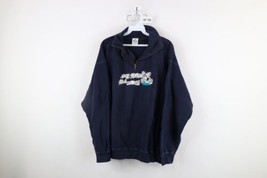 Vtg 90s Disney Womens Large Faded 101 Dalmatians Half Zip Pullover Sweatshirt - £49.74 GBP