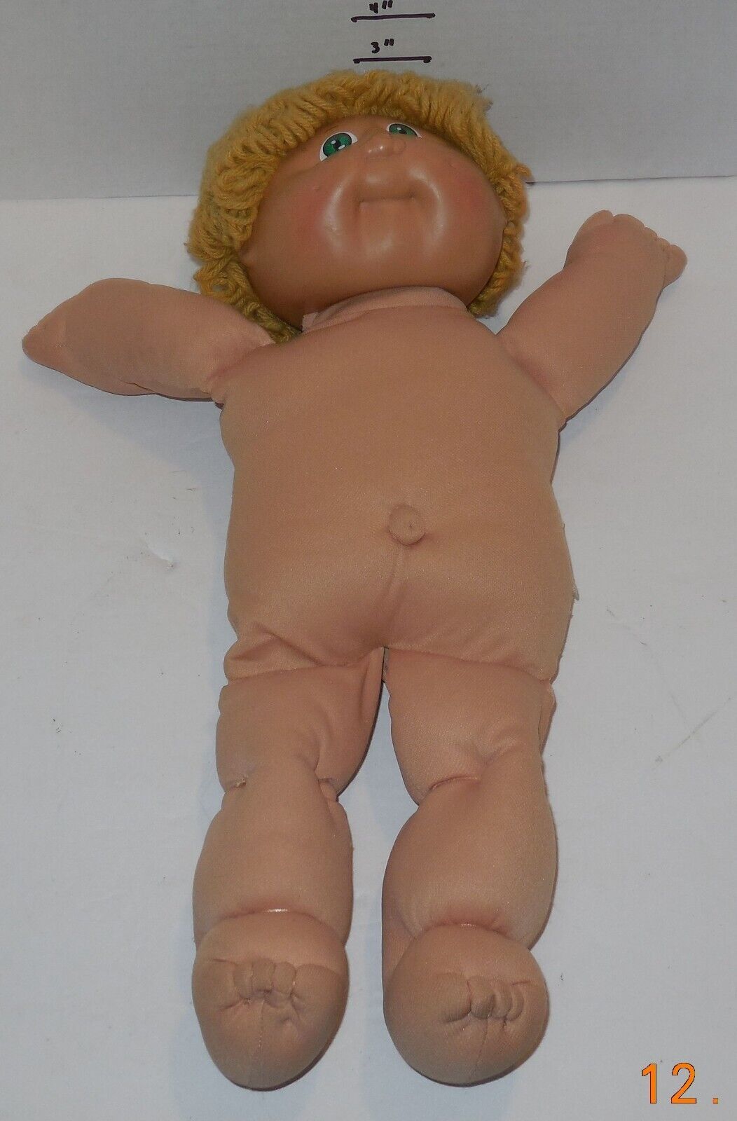 1985 Coleco Cabbage Patch Doll Boy Blonde Hair Green Eyes Xavier Roberts VTG Item image 5