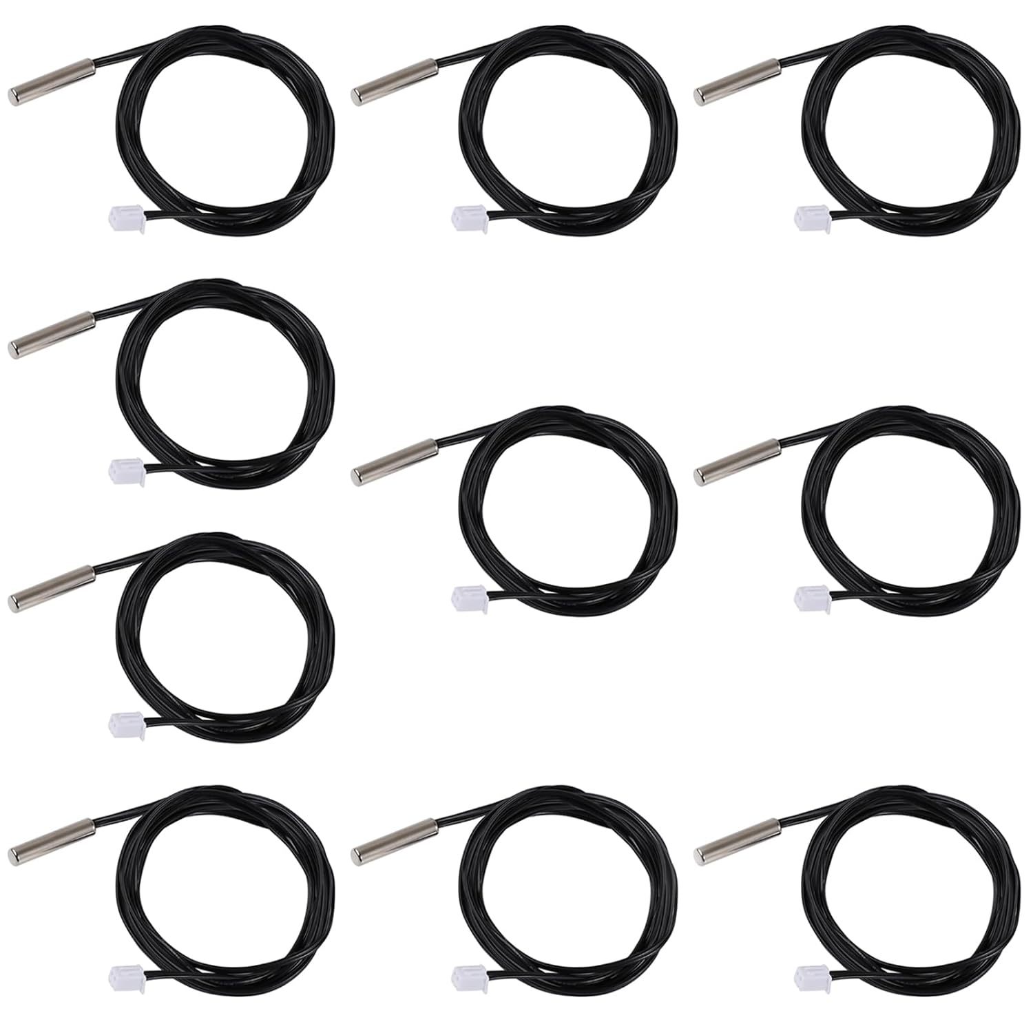 Drok 10K Temperature Sensor Probe, 10Pcs 1 Meter Waterproof Temp Sensor ... - $31.98