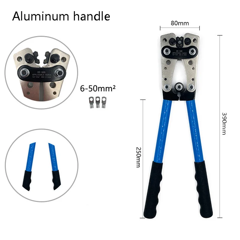 Jewii Cping Plier 6-50mm AWG 22-10  Terminal Cper  Hex Cp Tool Multitool... - $10,458.32 MXN