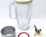 Braun KM32 Replacement Blender Pitcher Jar Glass w/ Blade, Lid, Stopper ... - $38.11