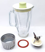 Braun KM32 Replacement Blender Pitcher Jar Glass w/ Blade, Lid, Stopper ... - £30.53 GBP