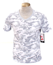 90 Degree by Reflex Gray &amp; White Short Sleeve V Neck Tee T Shirt Men&#39;s S... - $59.39