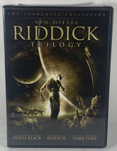 Riddick Trilogy DVDs, Pitch Black Dark Fury Chronicles of Riddick Vin - £6.07 GBP