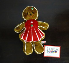 Plush Christmas Gingerbread Stuffed Cookie  Doll Girl, Douglas Cuddle Toys - £17.46 GBP