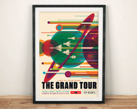 Nasa Poster: Grand Tour Rétro Spazio Viaggio Stampa Da Jpl ,Visions Di Il Futuro - $5.52+