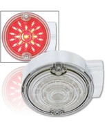 Red 3-1/4&quot; 21-LED Metal Chrome Tail Signal 1157 Dual Function Light For ... - $39.95