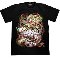 Thai Dragon Naga T-Shirt - Mythical Creatures, Glow in the Dark, Fantasy... - £24.00 GBP+