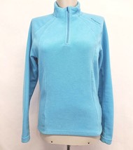 Decathlon Quechua womens Size S blue fleece 1/4 zip Pullover Jacket - £7.85 GBP