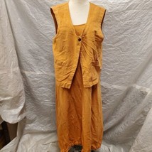 Animale Women&#39;s Orange Vest Size 1 and Dress Size 2 - £35.19 GBP