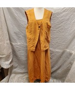 Animale Women&#39;s Orange Vest Size 1 and Dress Size 2 - £35.02 GBP