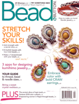 Bead &amp; Button Magazine Feb 2018 Thread Bead Needle Guide, Stretch Your S... - £5.13 GBP