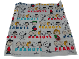 SNOOPY 1960&#39; Handkerchief 100% cotton Made in Japan Unused Old Rare - $36.47