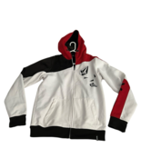 Vintage Volcom Mens Skater Full Zip Track Jacket Size L Hoodie White Red... - $1,040.94 MXN