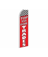 Top $$$ For Trades Red &amp; White W&amp; Checker Swooper Super Feather Advertis... - $19.88