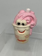 Vintage Hardees Pink Milk Shake Squirters Squirt Fast Food Toy Kids Meal... - £3.41 GBP