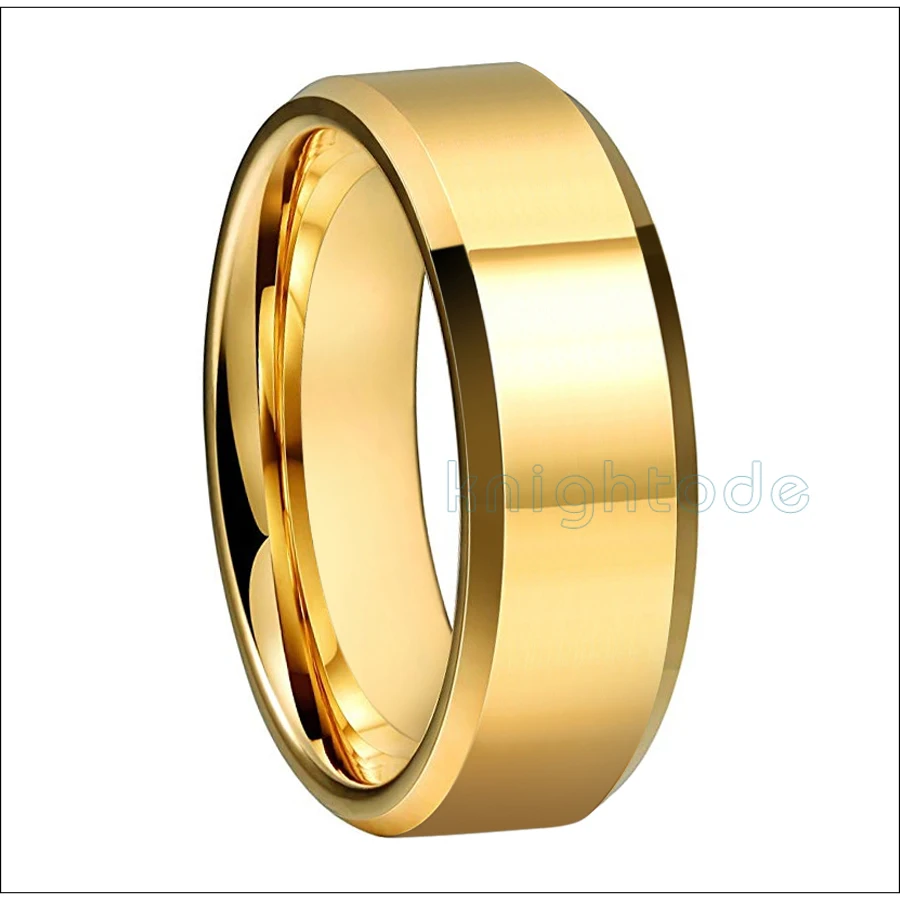 6/8mm High Quality GolWedding Band Men Women Tungsten Carbide Engagement Rings B - £23.23 GBP