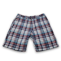 Gap Shorts Size 38 Men&#39;s Casual Shorts Chino Flat Front Bermuda Plaid Muli-Color - £21.78 GBP