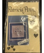 vtg 1987 Patricia Ann Designs FAMILIES HAPPINESS FOREVER Cross Stitch Pa... - $12.10 CAD