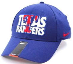 Texas Rangers Nike Verbiage Legacy 91 MLB Baseball Swooshflex Cap Hat - £17.84 GBP