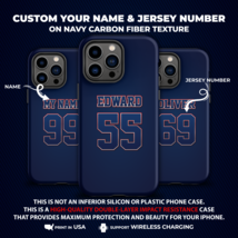 College Unique Personalized Name &amp; Jersey No Case for iPhone 14 Pro Max + 13, 12 - £23.59 GBP