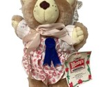 Hattie Furskin  Wendy’s stuffed bear Dressed 1986  Kid’s Meal  Paper han... - $10.03