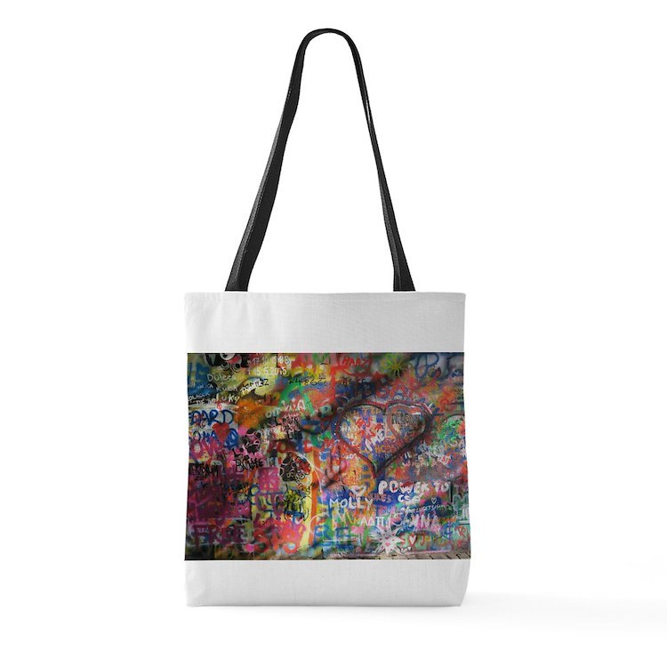 Rainbow Street Art Large Tote Bag - $49.00