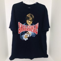 Vintage 1998 Austin Powers Shagadelic T-Shirt XL Navy Blue Mike Myers De... - £84.16 GBP