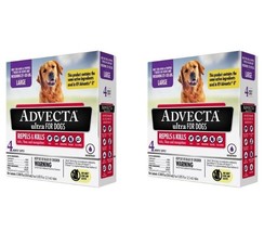 2 X Advecta Ultra for Large Dogs (Total 8 month) Compared to K-9 ADVANTI... - $39.50