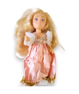 Vintage 80s Coleco Magic Touch Princess Doll 5&quot; Violet Eyes in Marchon D... - $14.99