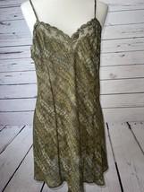 Victorias Secret Y2K Snake Skin Slip Dress Size Large Vintage Retro 90s NWT - $64.03