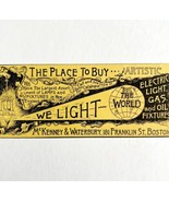 McKenney &amp; Waterbury Light Fixtures 1894 Advertisement Victorian Boston ... - $27.56 CAD