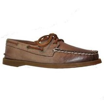 New Sperry TOP-SIDER A/O 2-Eye Weather Worn Greige Boat Shoe (Size 7.5 M) - £47.14 GBP