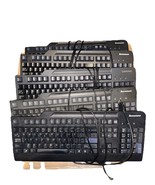 Assorted Bundle Of 5 Lenovo 00XH537 KB1021 SK8825 Wired USB Keyboard - $39.60