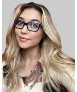 New TORY BURCH TY 7420 5516 Blue 51mm Cat Eye Rx-ABLE Women's Eyeglasses X - $99.99