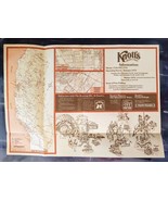 Knotts Berry Farm Southern California freeway system Vintage Map 1975  - $54.69 CAD