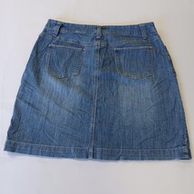 Merona RN#17730 Women's Blue Cotton Blend Stretch Denim Skirt Size 12 Waist 32" image 15