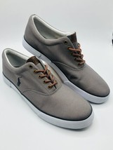 Polo Ralph Lauren Shoes Men's 11.5D Gray Casual Sneakers Low Top Lace Up - $31.99
