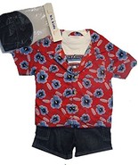 B.T.. Kids Boy&#39;s 4-Piece Denim Shorts, Surfing Tee, Shirt Set w/Hat, Siz... - $146.70 MXN