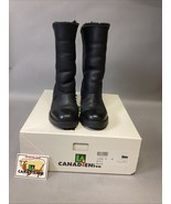 LA CANADIENNE Betty Black Genuine Shearling Fur Lined Mid Calf Boots -  8M - €29,86 EUR