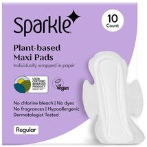 Sparkle Sanitary Pads for Women, Plant-Based Maxi Pads with Wings | Femi... - $13.85