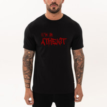 I am Atheist Weakpunk Fun streetwear black t shirt 100% cotton - $20.99