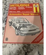 Haynes 68020 Mitsubishi Repair Manual Cordia Tredia Precis Mirage Galant... - $16.82