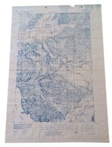 1936 Forks Quadrangle Clallum Co Washington USGS Army Corps Tactical Map - £28.00 GBP