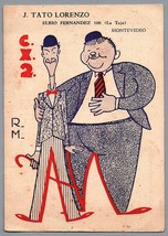 Old Postcard CInema Film Laurel and Hardy Vintage Comic Art Card - £25.99 GBP