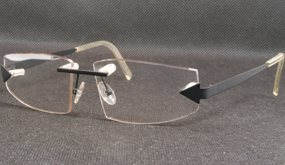 Vintage Manufacture Spreitz 188 DP Matte Black UNIQUE RARE EYEGLASSES 52... - $79.20