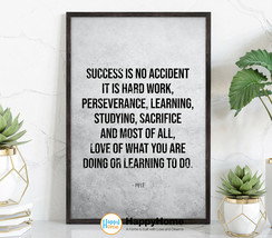 Success Is No Accident Motivational Inspirational Quotes Wall Art Office Decor - £19.11 GBP+