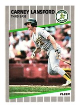 1989 Fleer #16 Carney Lansford Oakland Athletics - £0.78 GBP